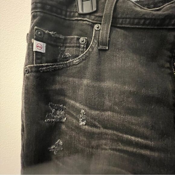 AG Jeans The Tellis Modern Slim Vapor Wash Distressed Black, size 30, NWT - Picture 5 of 8